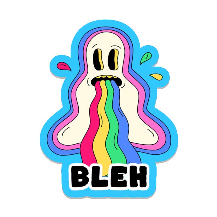 Bleh | Sarcastique | Autocollant Imperméable | 3" pour la vente par Rebel and Siren Stickers