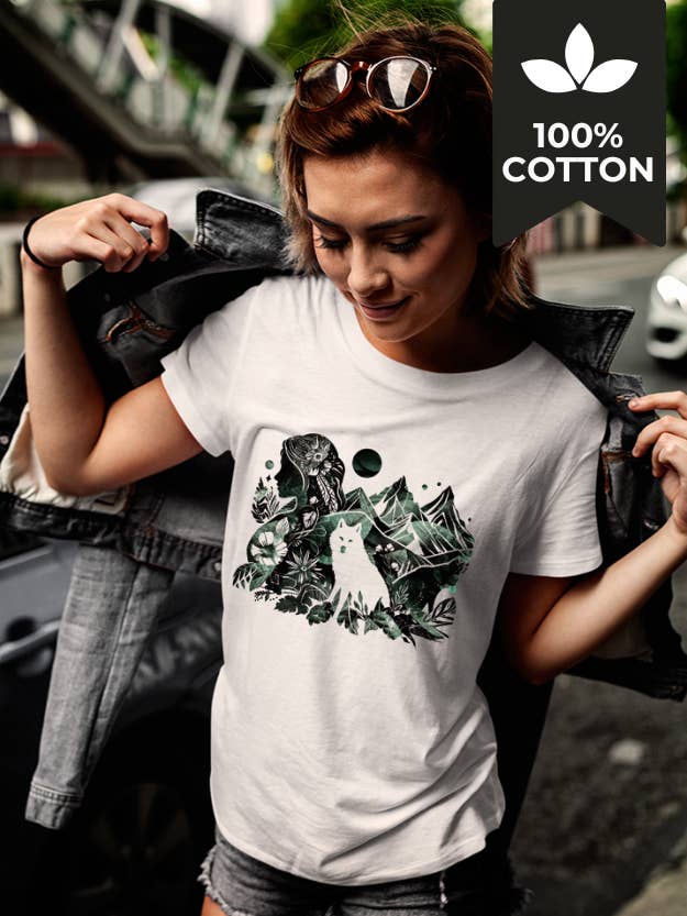 Wild Companions -100% Cotton Vintage Graphic Tee With Wolves for wholesale by Running With Wolves