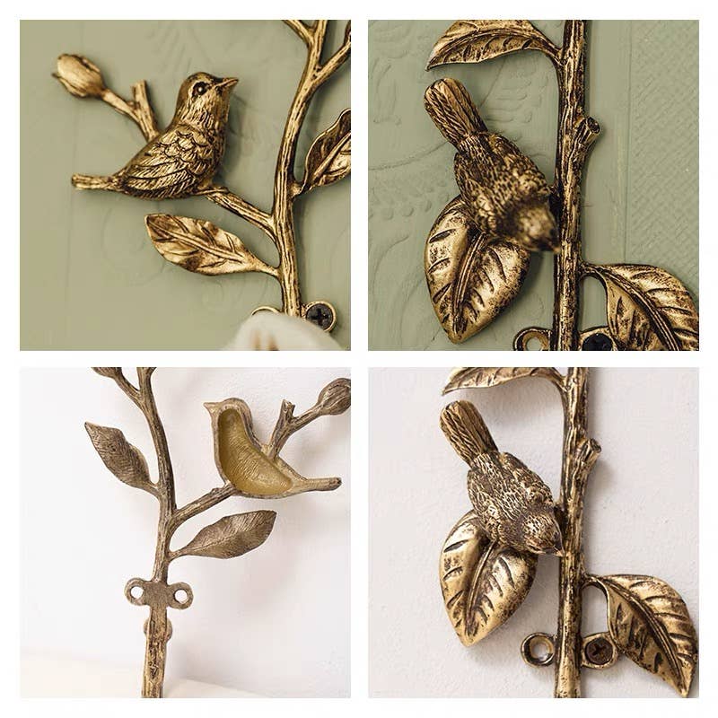 Vagabond Vintage - Wholesale Wall Hook - METAL BIRD HOOK5