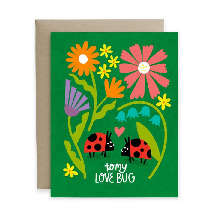 Love Bug Card for wholesale by Hideaway House Studio