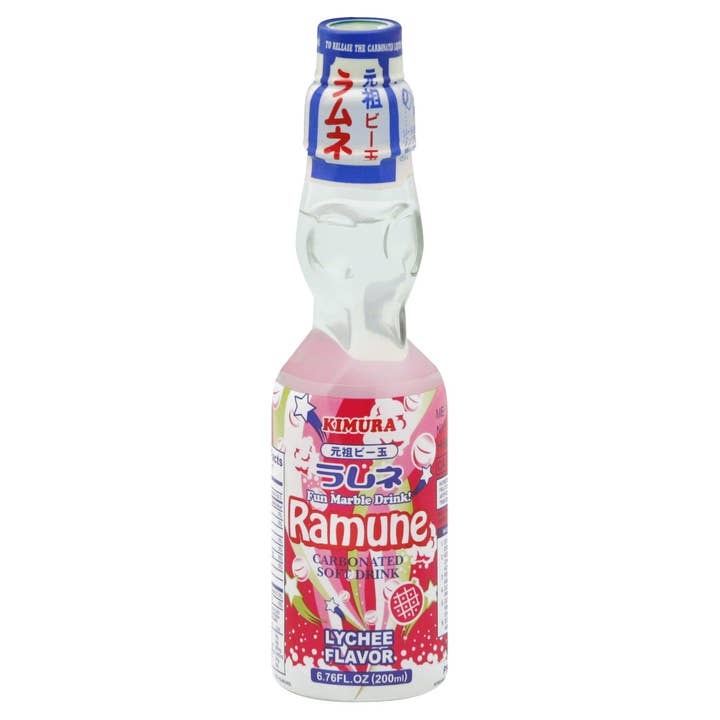 Curiosity Corner Exotic Snacks - Wholesale Soda/Carbonated Drink - Kimura Ramune Lychee