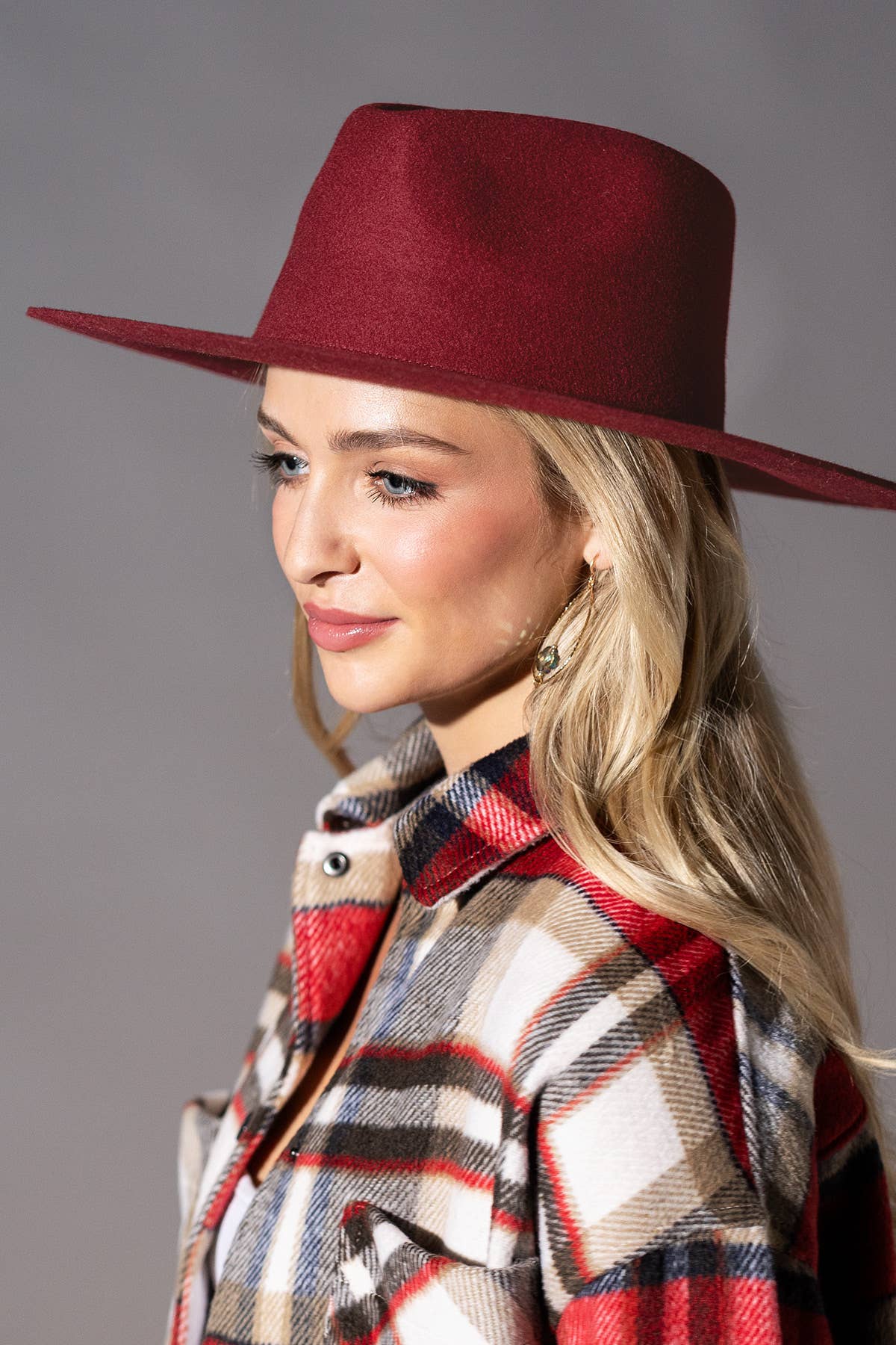 Urbanista – Großhandel Fedora-Hut – Damen – 100 % australischer Woll-Panama-Hut mit Tropfen-Krone und steifer Krempe – Ruggine45