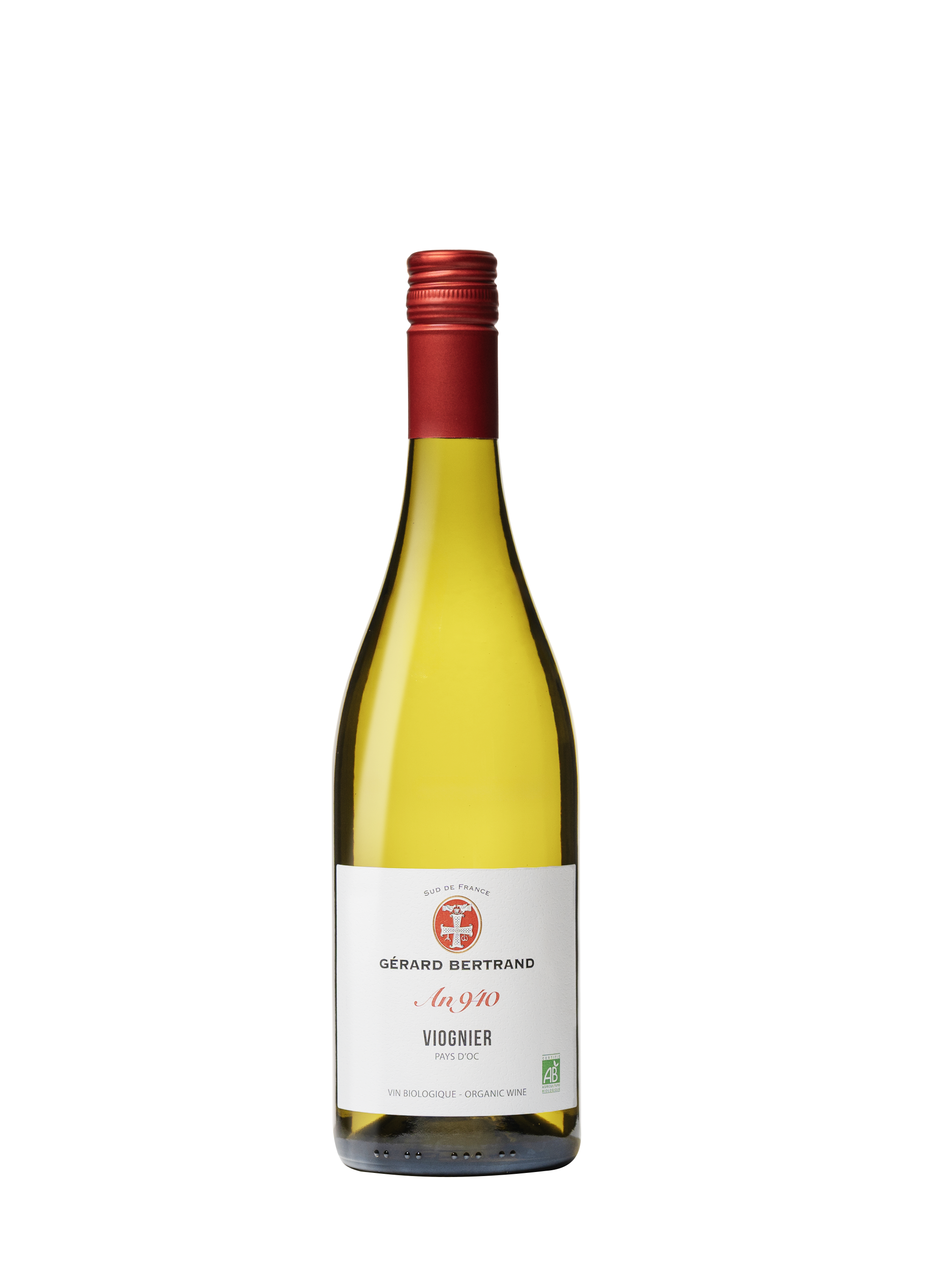 Gérard Bertrand - Wholesale Witte wijn - Erfgoed "Jaar 940" Viognier biologische witte wijn 2024 75cl0