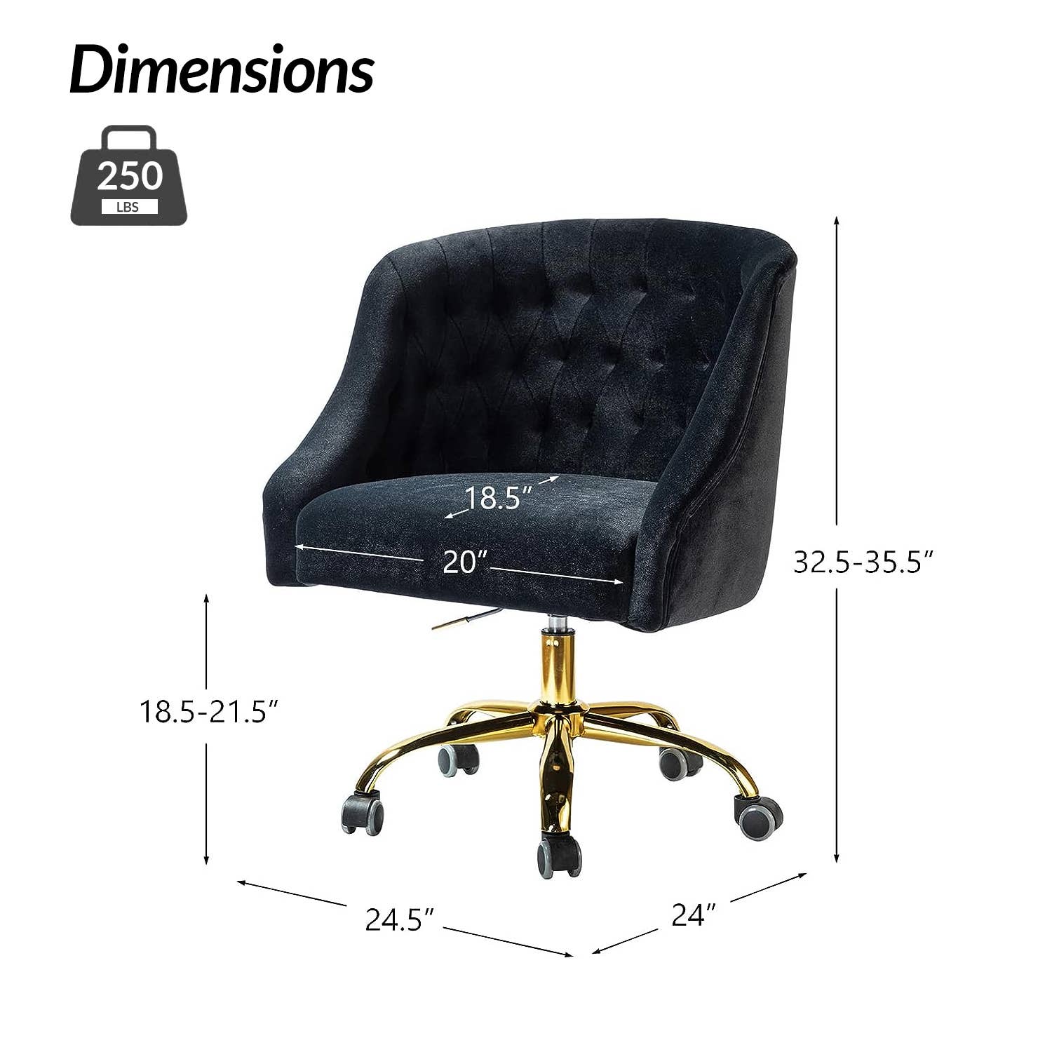 Karat Home - Wholesale Chair - Lydia Task Chair23