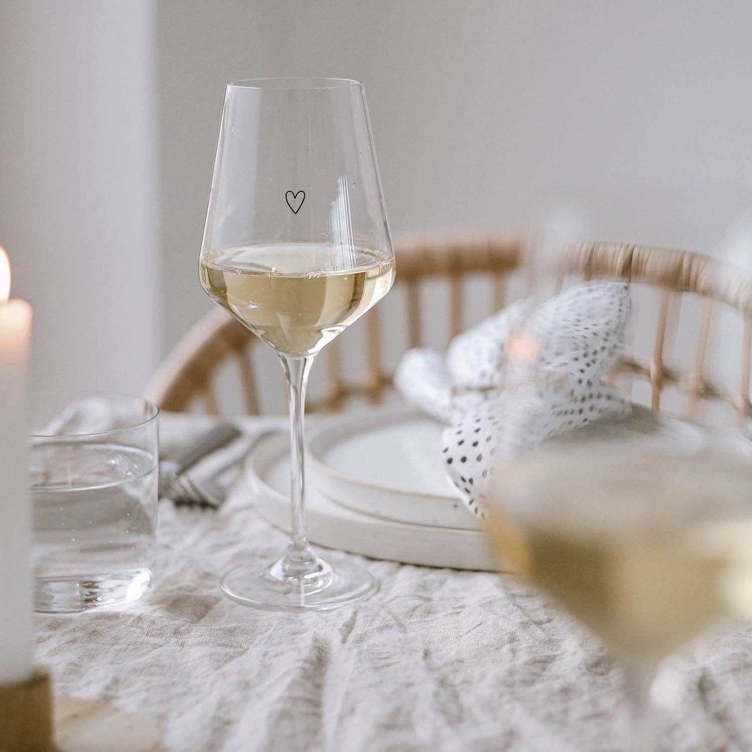 Eulenschnitt - Vente Verres à vin - Verre à vin 390 ml avec cœur (lot de 4)2