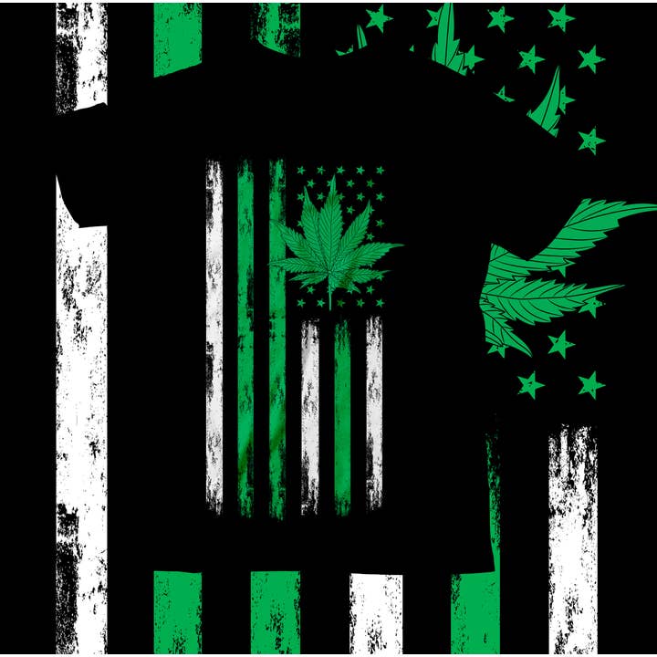 Weed Flag DTF Print for wholesale by ROTD Crafter's Corner