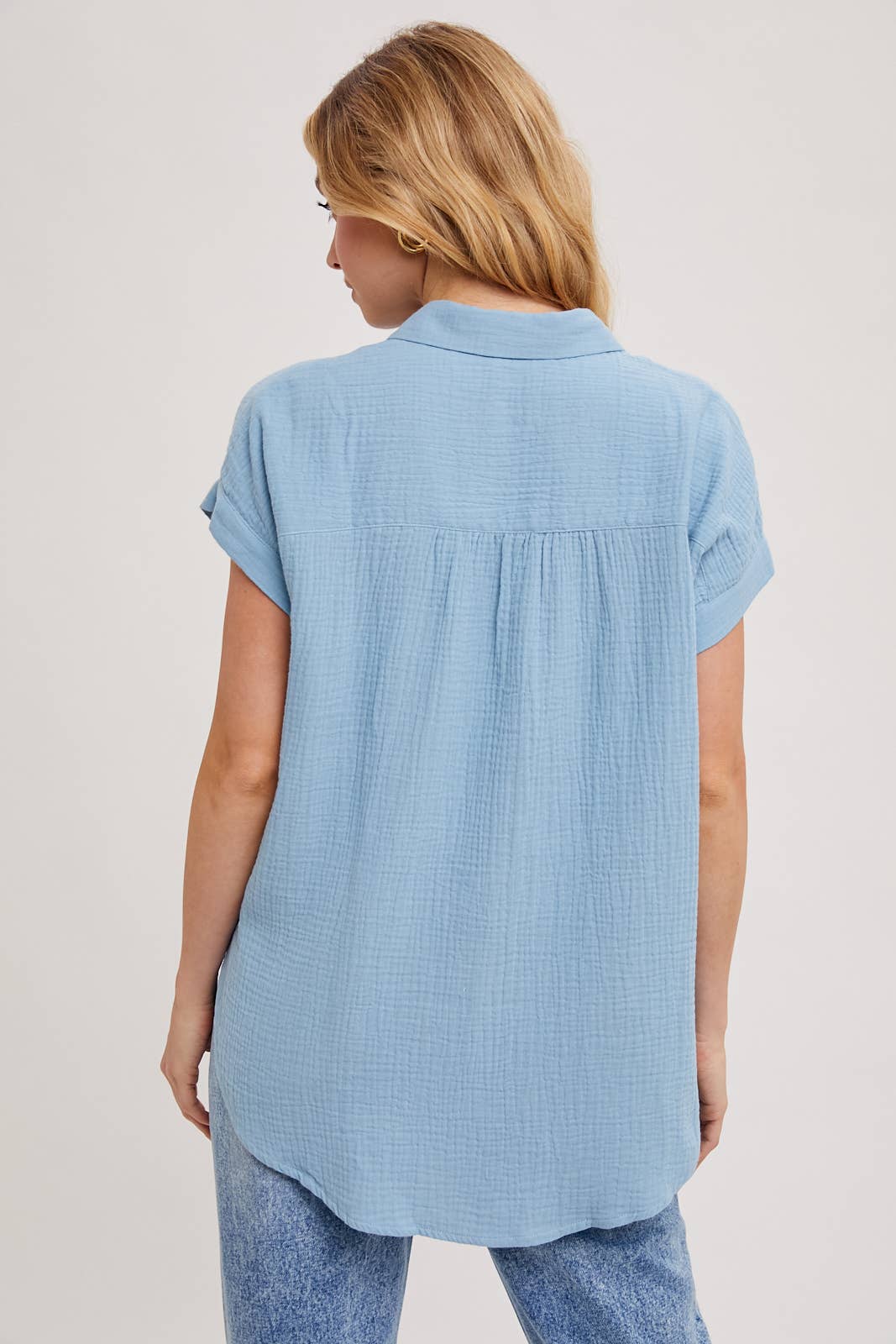 Bluivy – Großhandel Hemd mit Button-down-Kragen – Damen – Essentielles Baumwollhemd mit Knopfleiste75