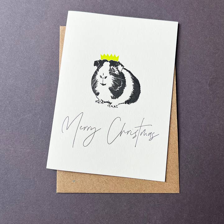 Penguin Ink - Wholesale Christmas Card - Christmas Guinea Pig Card | Christmas Card