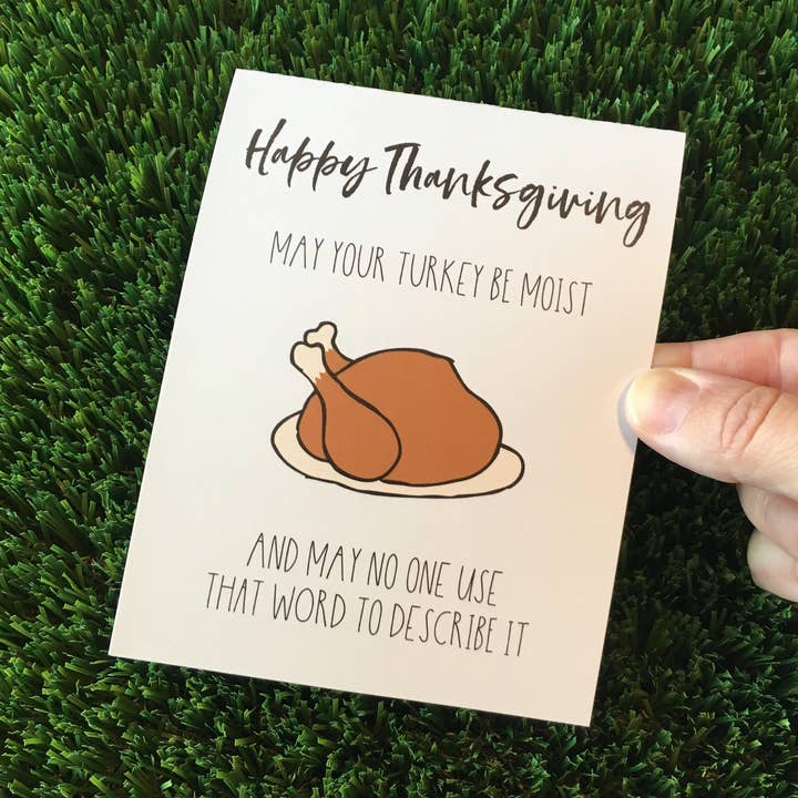 Lustige Erntedankkarte - Erntedankkarte - Lustiges Erntedankfest - Erntedankkarten - Lustiges Erntedankfest Gastgebergeschenk - Feuchte Karte für den Großhandel von Personal Paper Hugs