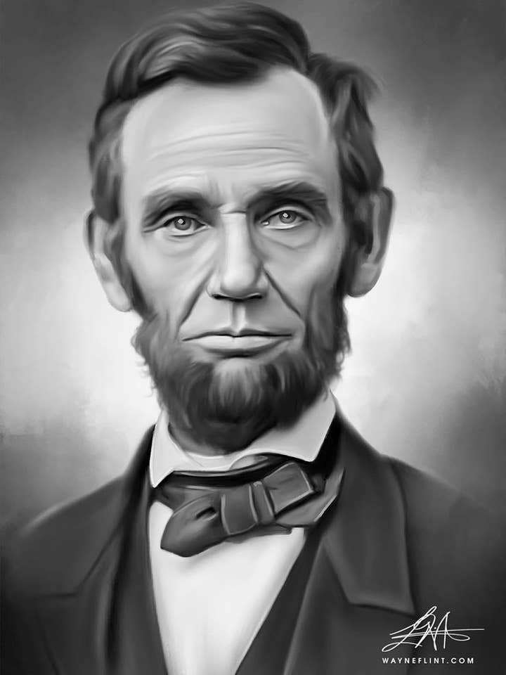 Abraham Lincoln for wholesale by Wayne Flint Digital Portraits