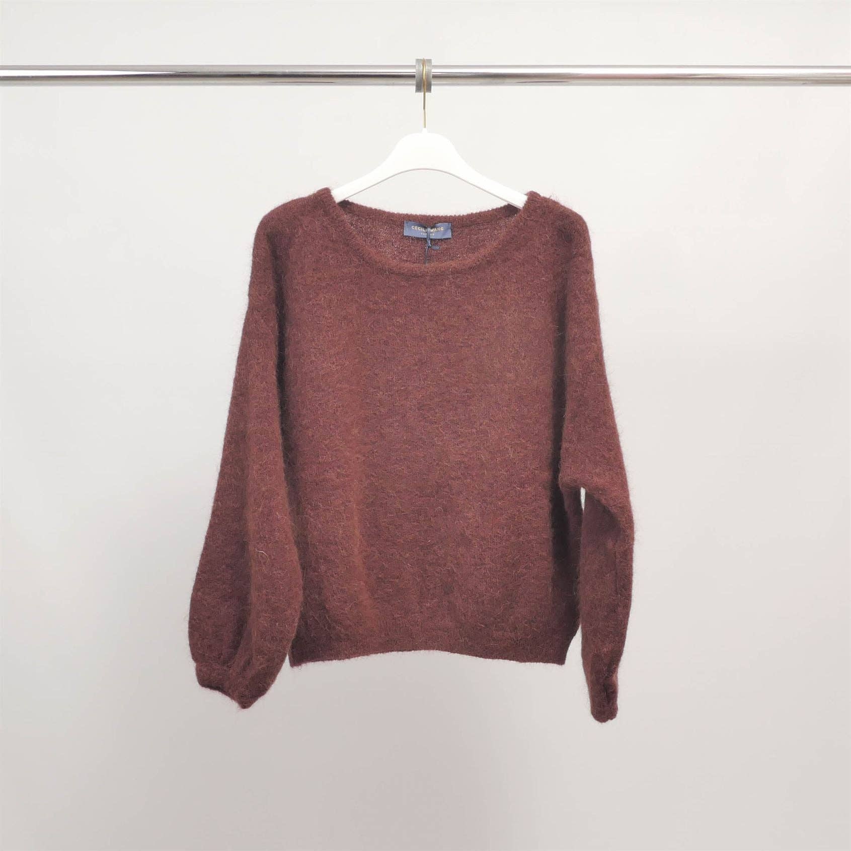 Cecile Wang - Wholesale Knit Sweater - Women's - Soft sweater in kid mohair and alpaca PJ222205