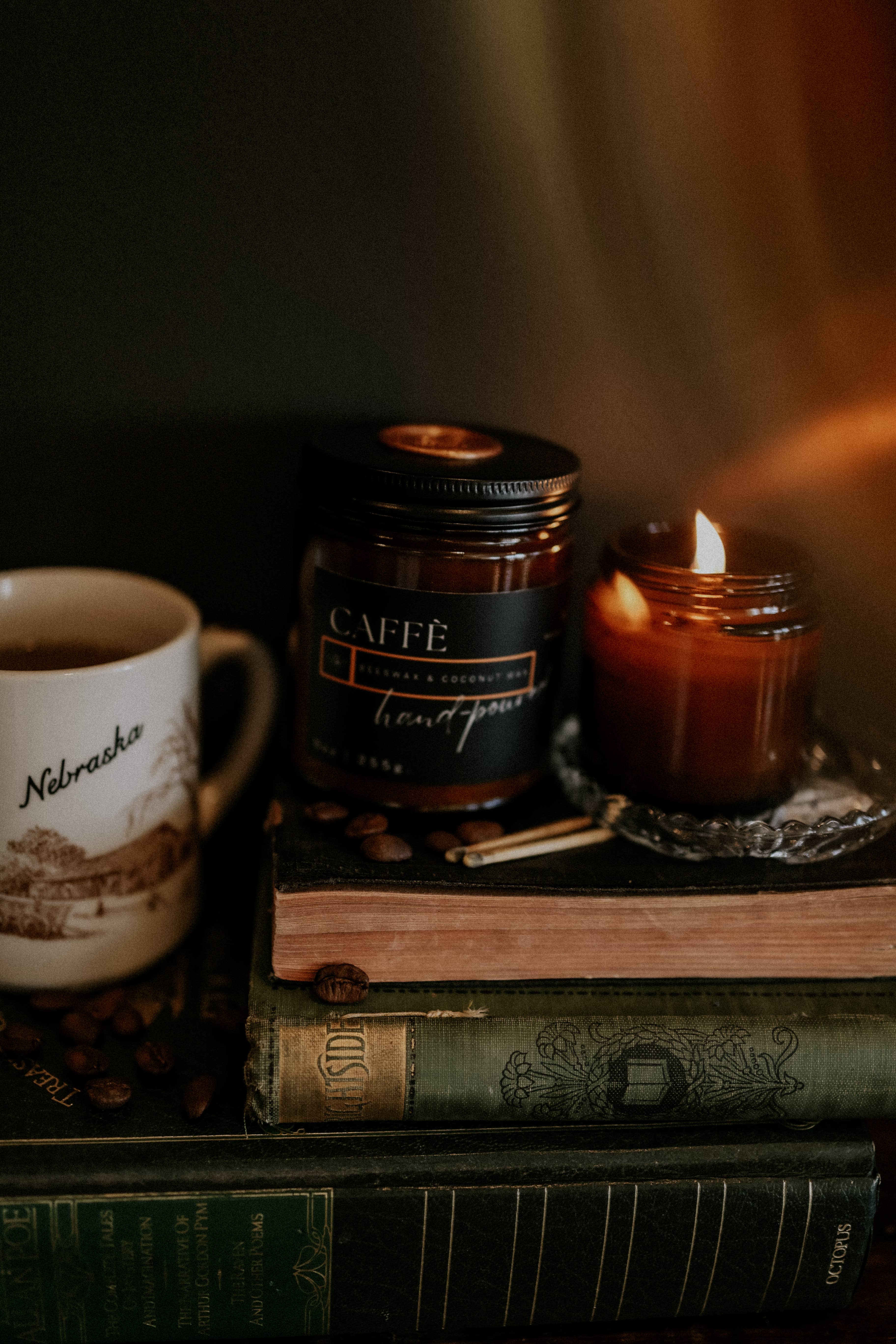 Copper & Wax Co. - Wholesale Jar/Filled Candle - Caffe Scented Beeswax & Coconut Wax Jar Candle1