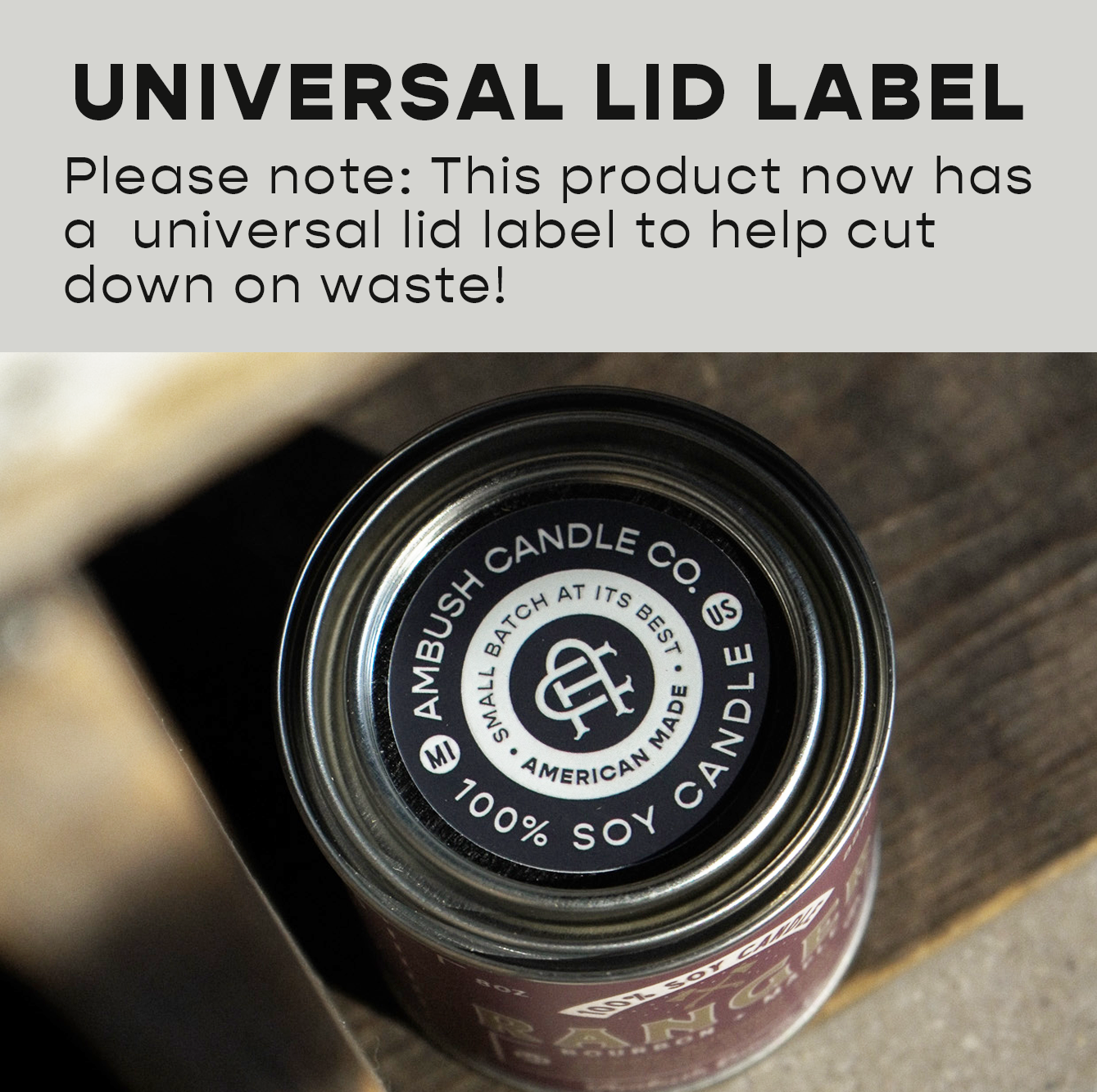 Ambush Candle Co. - Venta al por mayor Vela aromática de viaje - Wild One | Vela de soja Orchid + Cedarwood de 8 onzas8