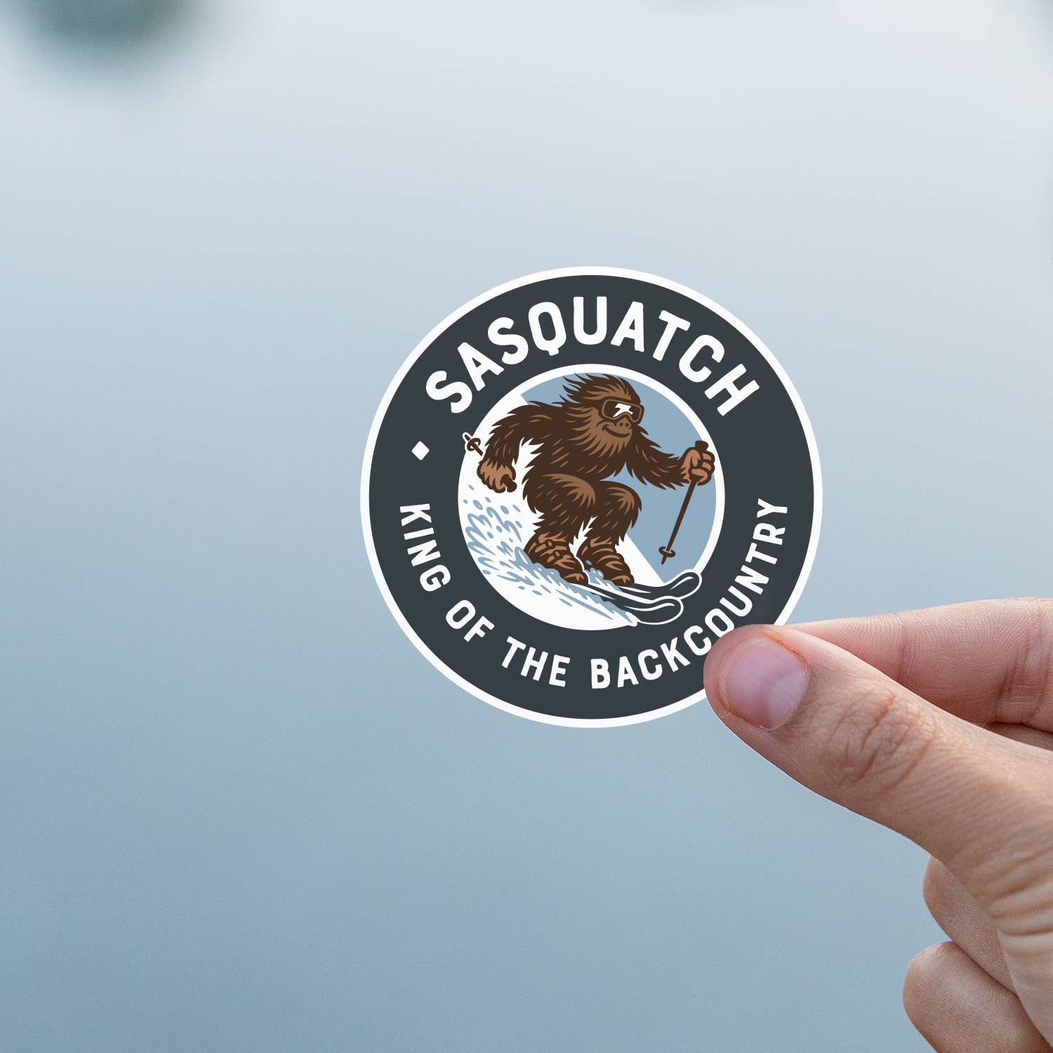 Squatchy - Wholesale Sticker - Sasquatch King of the Backcountry Sticker1