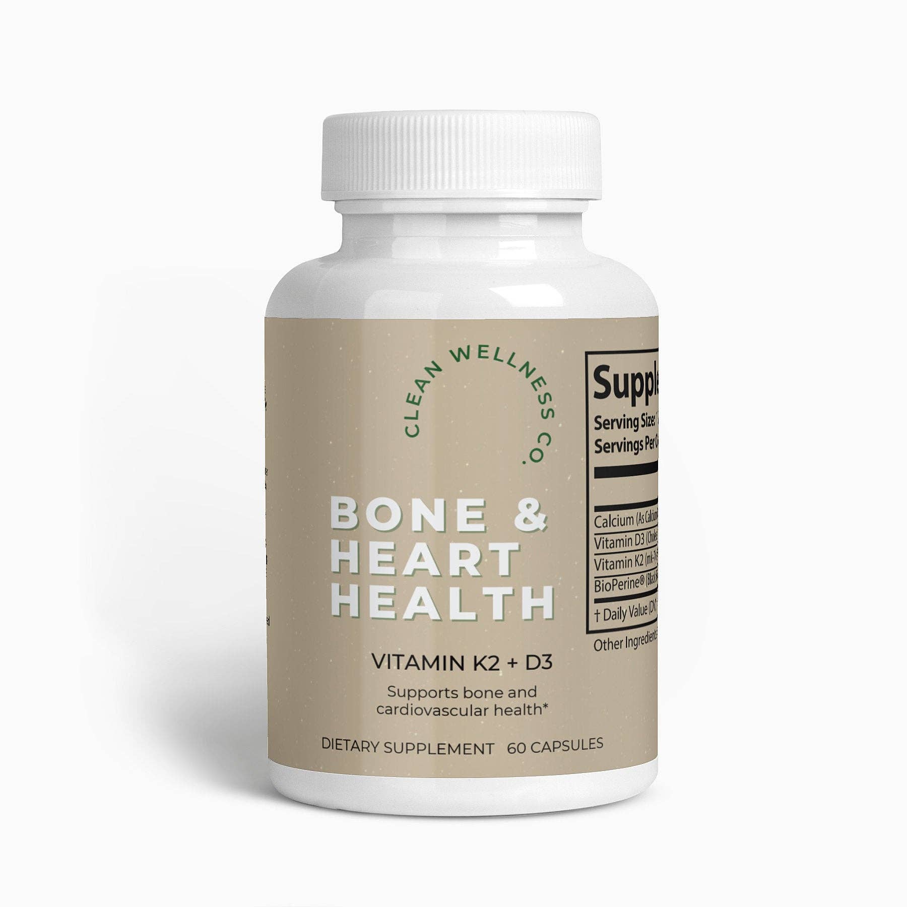 Clean Wellness Co - Wholesale Oral supplement/vitamin - Bone & Heart Support0