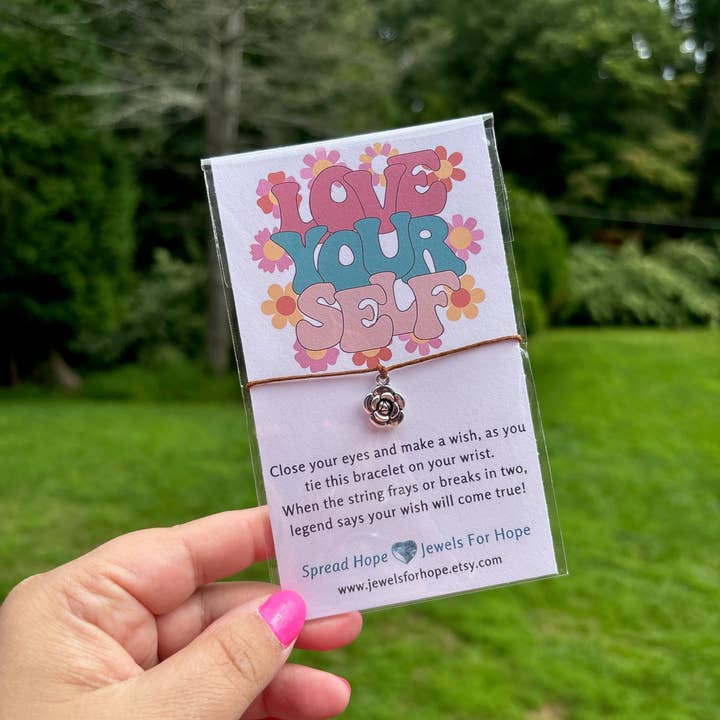 Jewels For Hope - Vente Bracelets à breloques/pendentifs - Bracelets de souhaits inspirants Surprise Set - Petits articles cadeaux5