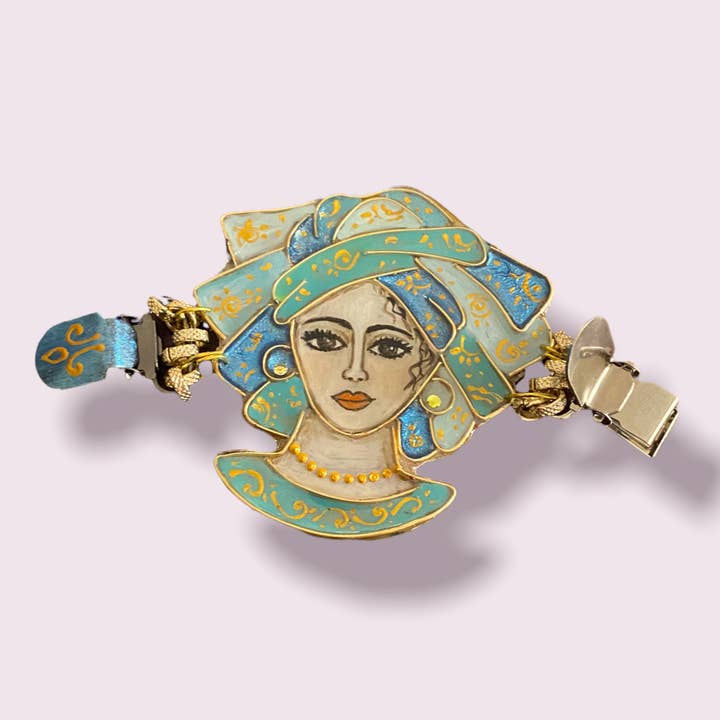 Bloqueador Stole feito e pintado à mão por atacado de Arte e sfizio