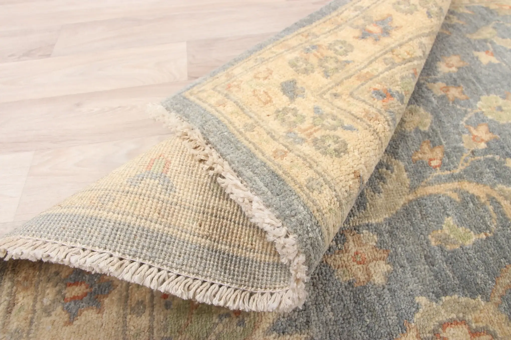 Zargarrugs - Wholesale Rug Pad - 243x82cm Hand-knotted Ziegler Rug Wool Runner Rug7