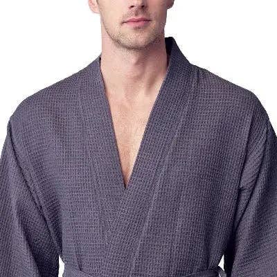 Lotus Linen - Vente Peignoir – homme - Peignoir de bain en nid d'abeille pour homme - Absorbant, léger22