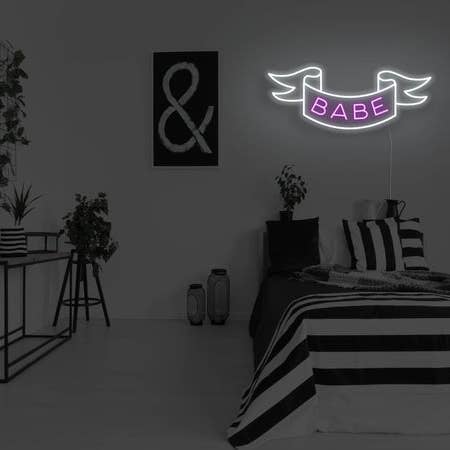 Babe LED Neon Sign for wholesale by BeNeonUnicorn