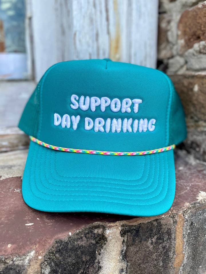 Support Day Drinking Foam Trucker for wholesale by Pierce + Pine