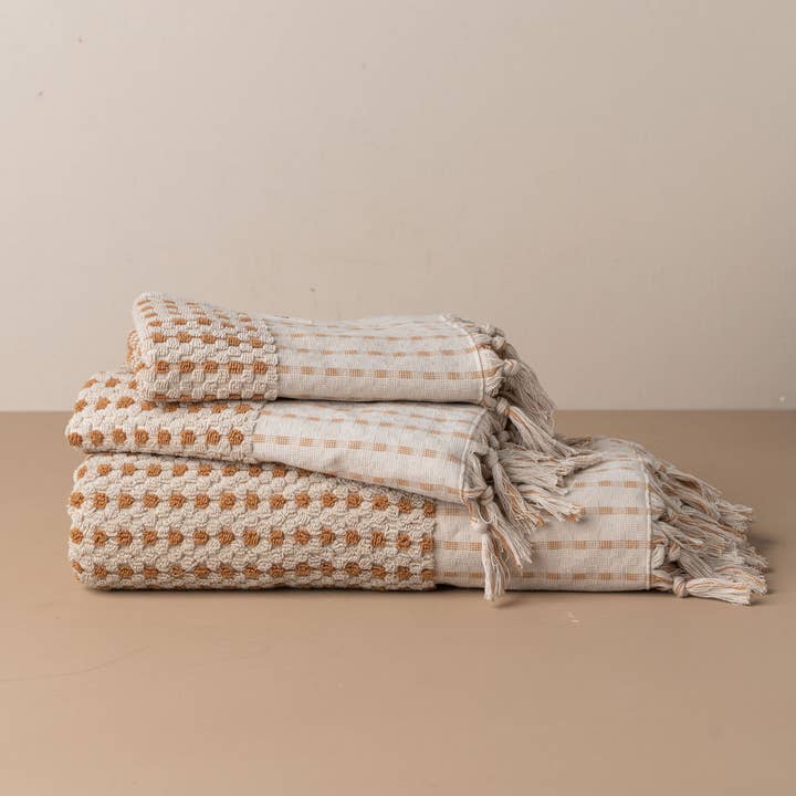 Collection de serviettes en forme de pois chiches | Stone/Terracotta et autres tendances Résultats pour essuie main lavable en vente B2B. Retours gratuits et paiement à 60 jours sur Faire sur Faire.