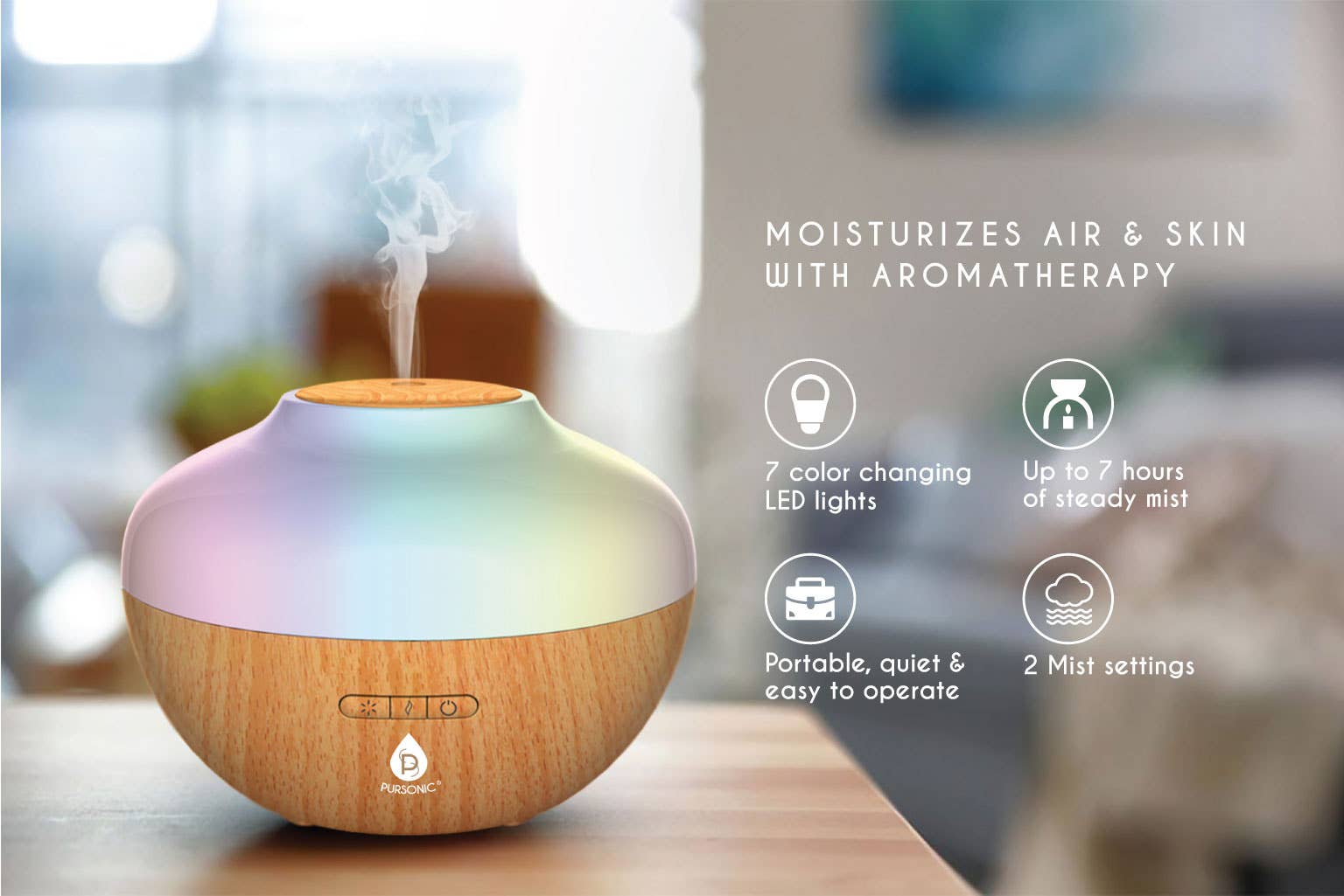 Pursonic - Vente Diffuseur électronique - Diffuseur d'huile essentielle1