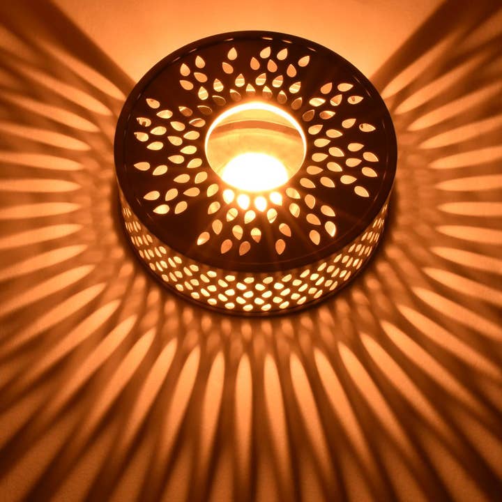 Creano - Wholesale Candle Holder - Creano silver warmer “Leaf” classic stainless steel3