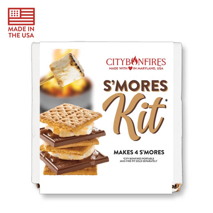 City Bonfires - Portable Fire Pits - Wholesale DIY Food Kit - S'more Kit (Makes 4)