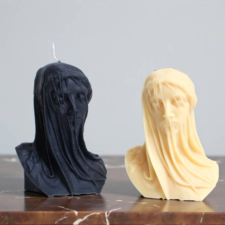 Agaboo Candle - Wholesale Novelty Candle - Veiled Lady Candle 4.5x3.5in4