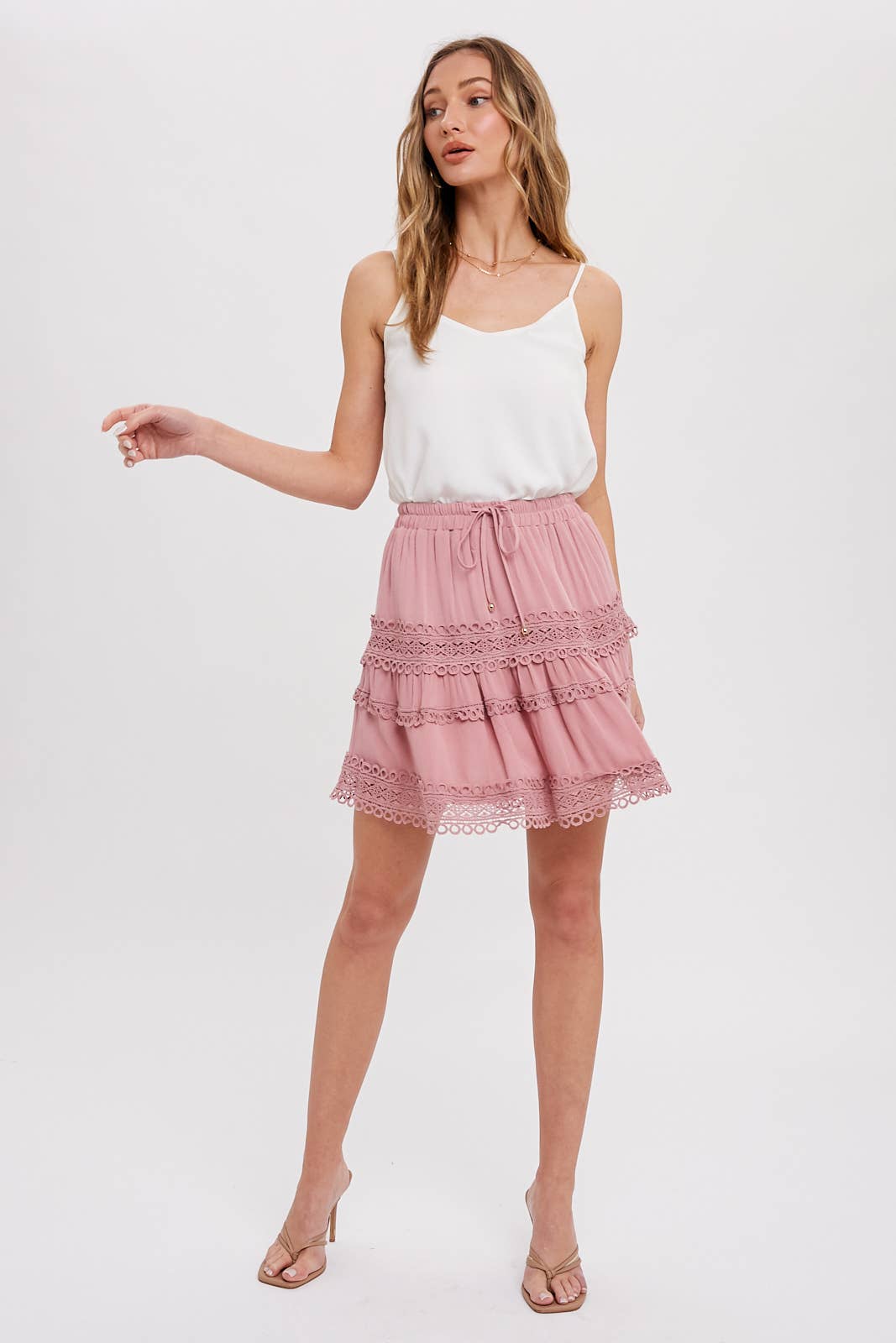 Bluivy – wholesale Skirt – Women’s – LACE TRIM MINI SKIRT21