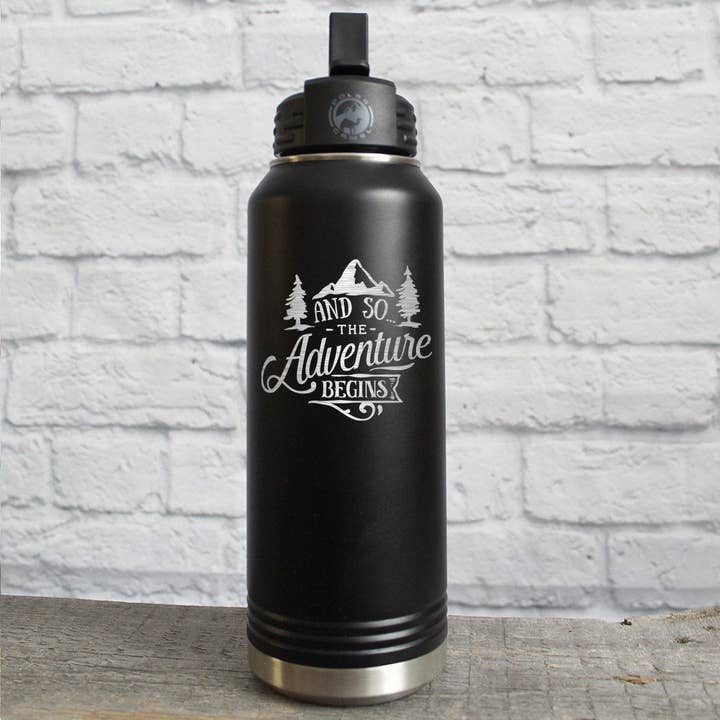 Katie & Company - Wholesale Insulated Mug/Tumbler - And So...the Adventure Begins Mountain Drinkware6