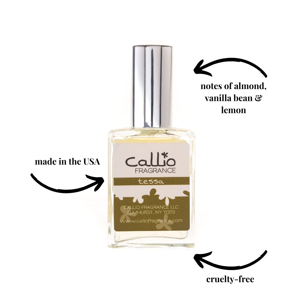 Callio Fragrance - Wholesale Perfume/Eau de Toilette - Tessa Perfume | almond, vanilla bean, and lemon|1 oz1