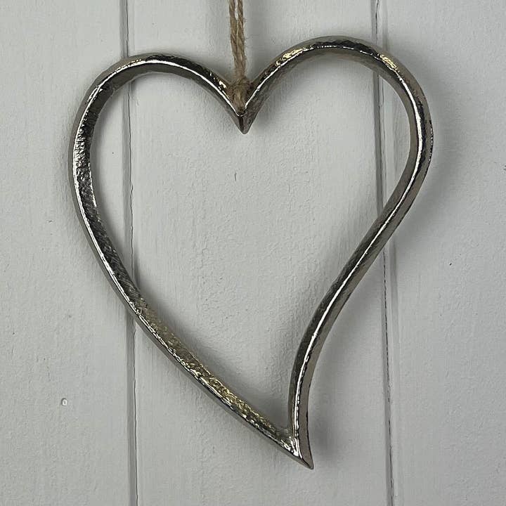 Cuore di Metallo Argento per la vendita all'ingrosso da parte di Satchville