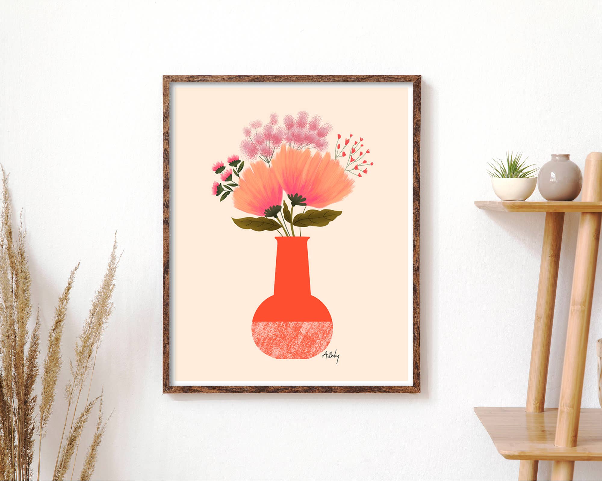 Annie Bailey Art – Impressão artística por atacado – Wee Small Bouquet - impressão de ilustração floral1