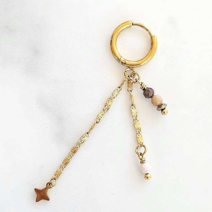 LITCHI - Wholesale Single Earring - Maya star earrings1