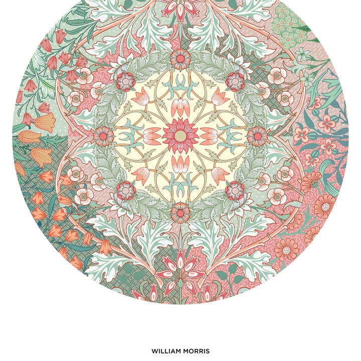 Pomegranate - Wholesale Puzzle - Adult - William Morris 500-Piece Circular Jigsaw Puzzle