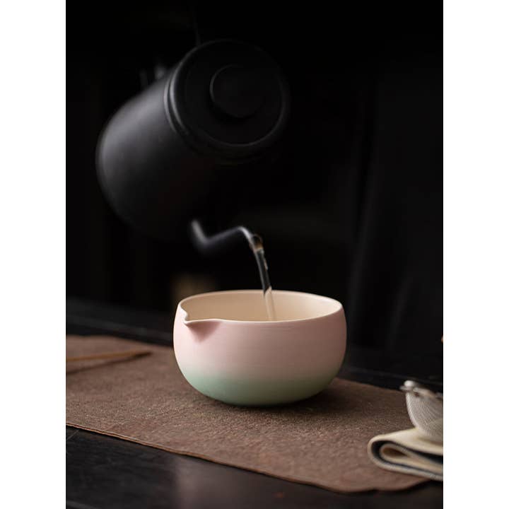 Gohobi (We cover U.S. import duties) - Wholesale Tea Set - Gohobi Ceramic Matcha Set 043 Pink and Green8