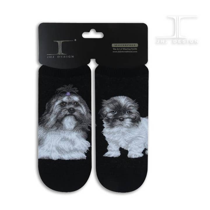 JHJ International Company Limited - Wholesale Socks - Men's - Dogs Ankles - Shih Tzu Men Size4