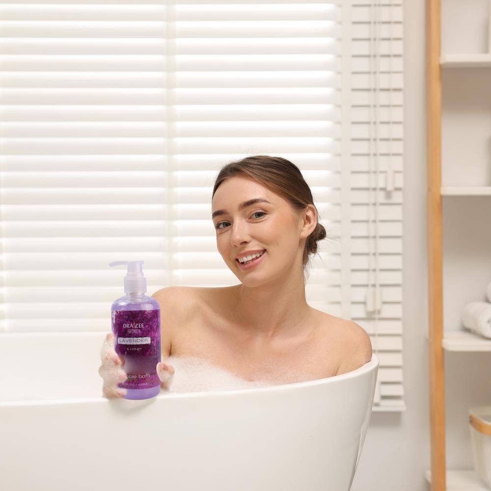 Matashi – wholesale Bad- och kroppsvårdsset – Lyxigt 8-delat lavendel spa-presentset med högklackad sko8