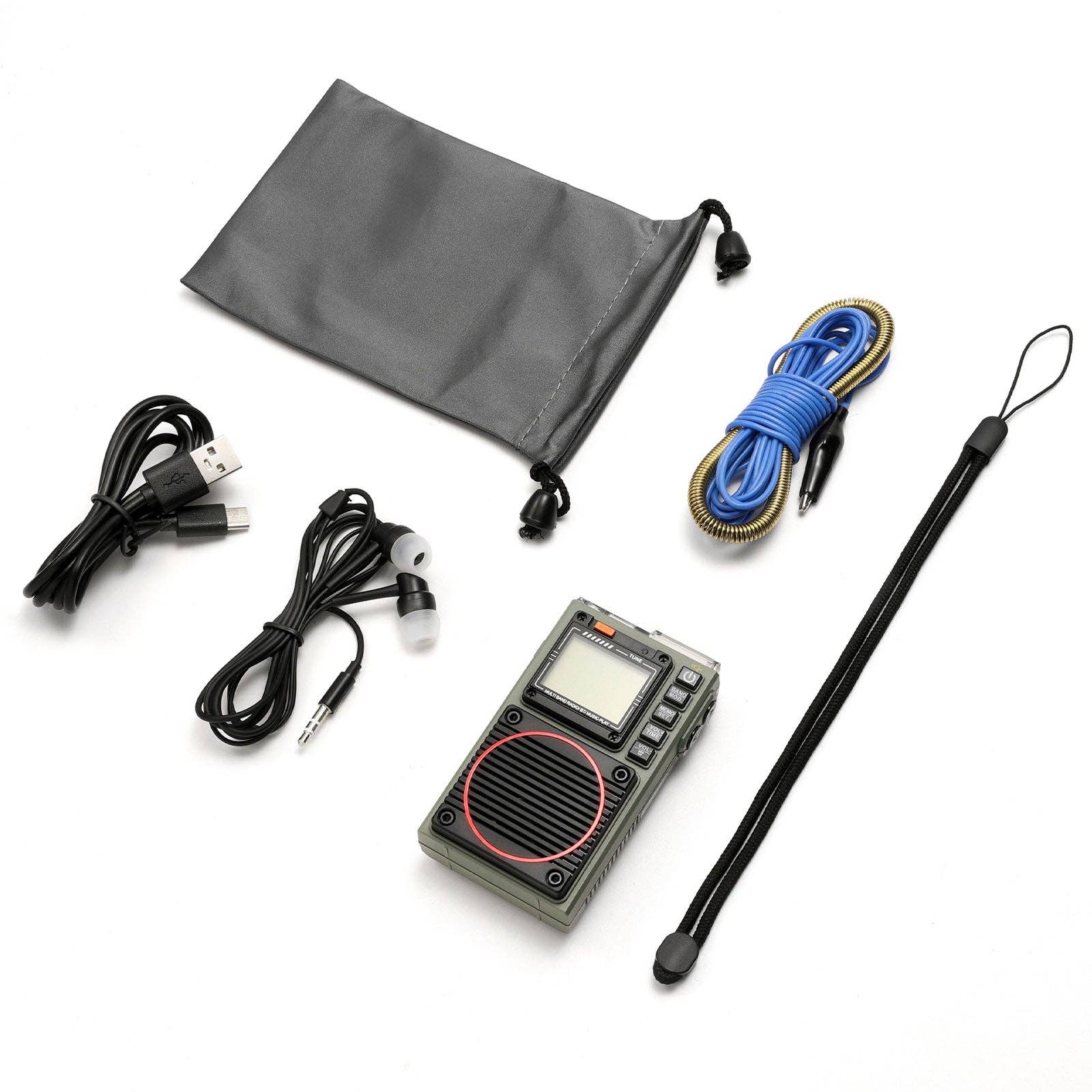 Radioddity - Wholesale Speakers - Raddy RF75A Shortwave Radio | Bluetooth 5.0 APP Control | FM AM VHF SW WB | Type-C Charging | SOS Flashlight8