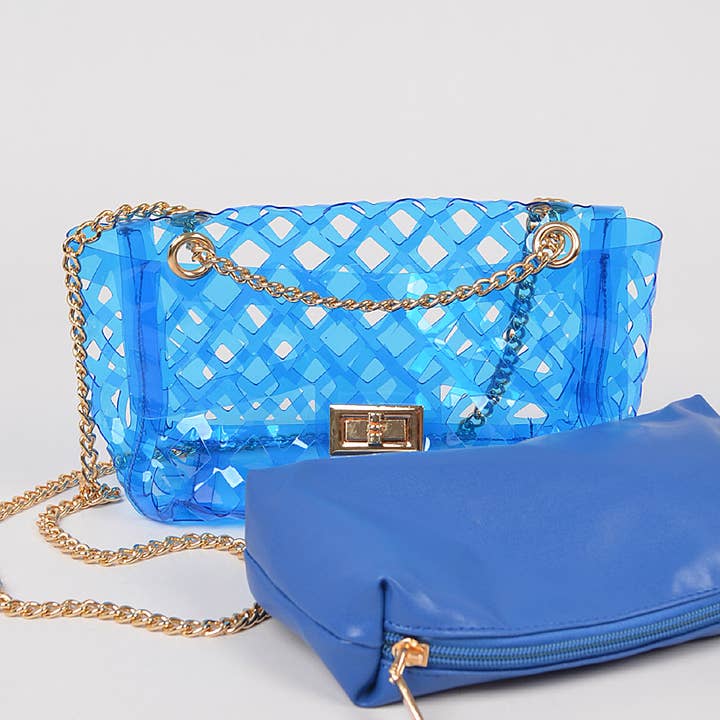 Cut-out Clear Axelväska för wholesale av 3AM BY H&D ACCESSORIES