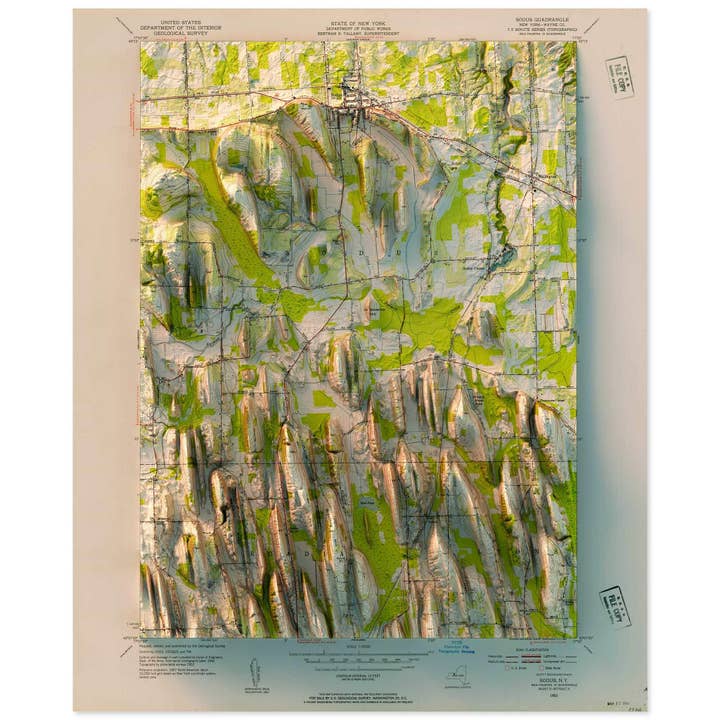 Sodus, New York for wholesale by Scott Reinhard Maps