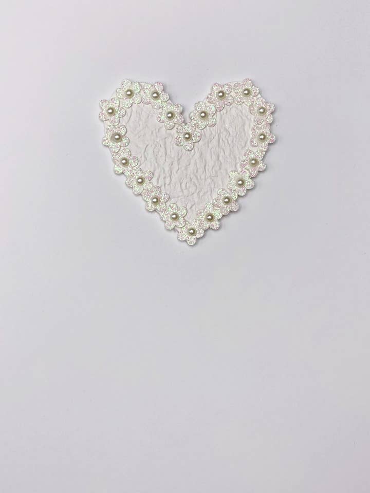 Floral Pearl Heart for wholesale by niqueCards