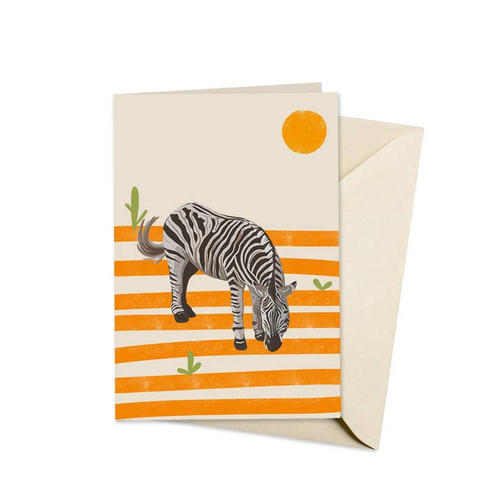 Zesty Zebra - A6 Visa karta för wholesale av Oh Bear Studio