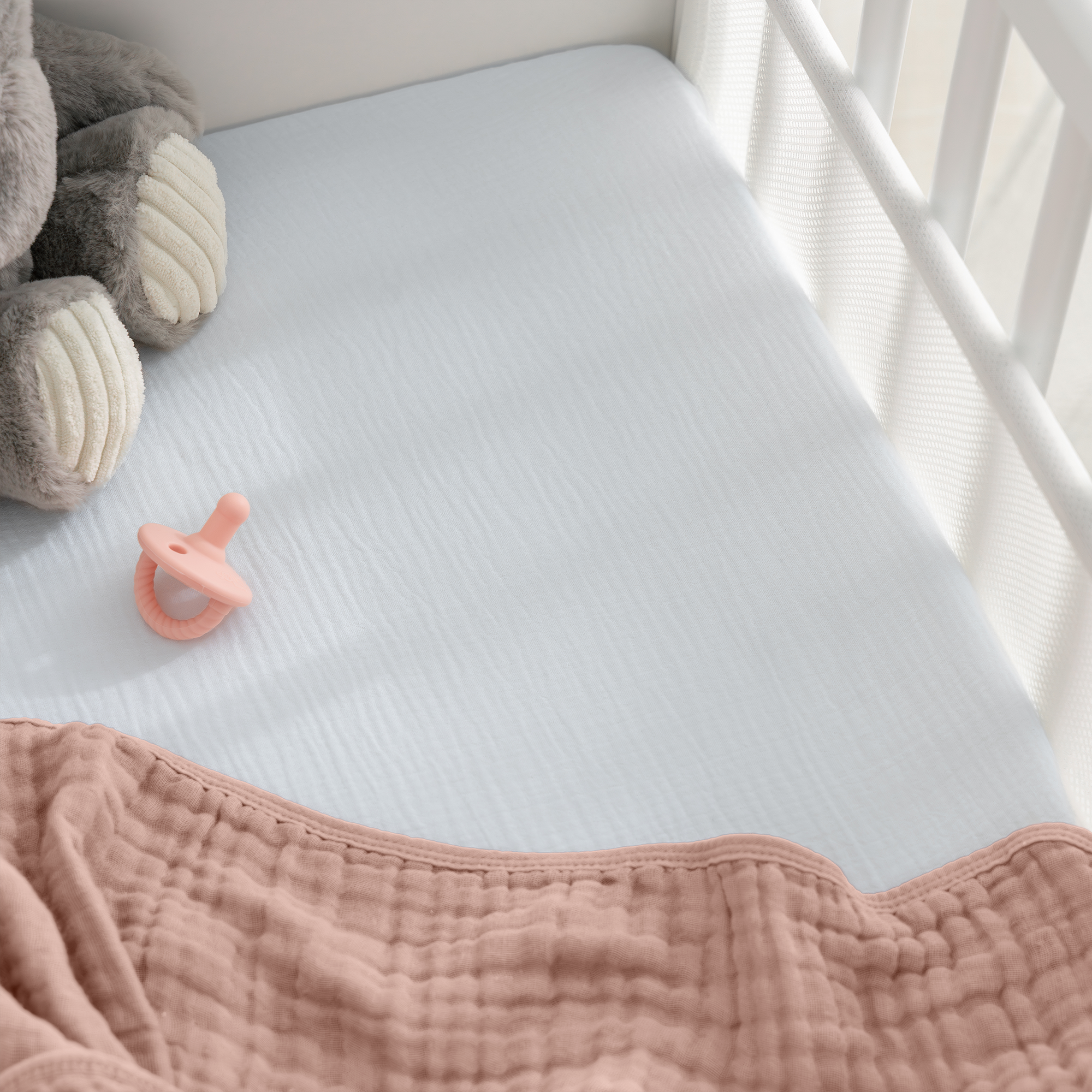 Comfy Cubs - Wholesale Cot/Crib Sheets - Muslin Bassinet Sheet, 100% Soft Cotton Fabric by Comfy Cubs34