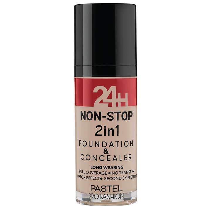 Pastel Profashion 24H Non-Stop 2in1 Foundation & Concealer 602 Light Porcelain for wholesale by Pastel Cosmetics UK