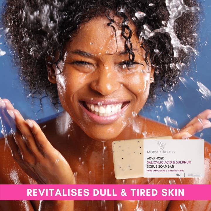 Moksha Beauty - Wholesale Bar Soap - Sulphur Soap for Acne, Mites, Scabies, Anti-Blemish Soap1