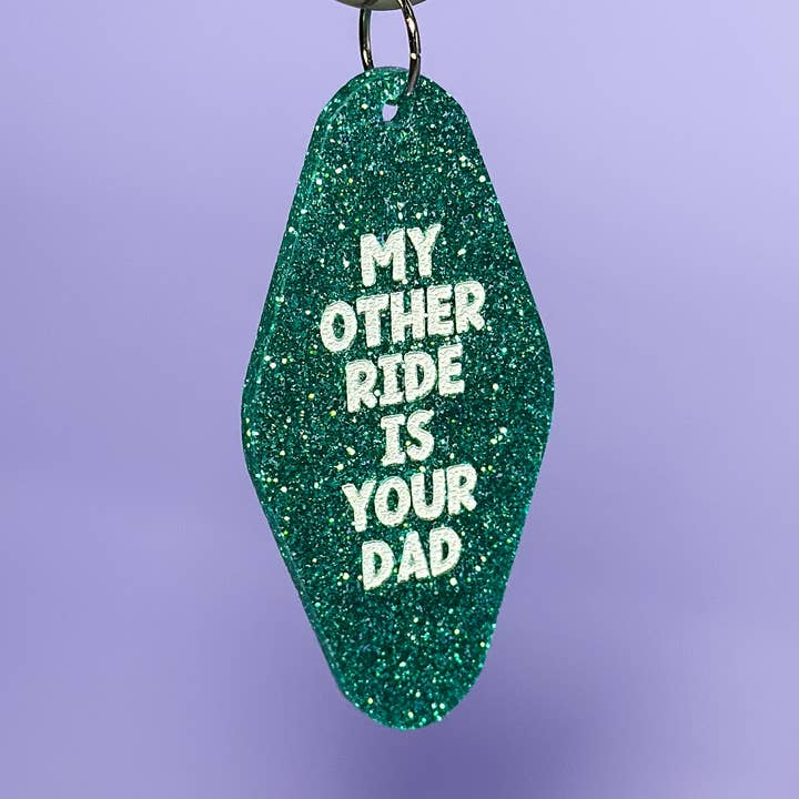 Mon autre moyen de transport est le porte-clés de ton père - Drôle - Coquin - Adulte - Impertinent - Non filtré - Sarcastique - Pertinent - Narquois - Offensant pour la vente par Erin Dayhaw