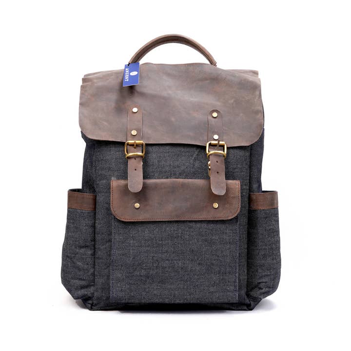 Anuent – wholesale Ryggsäck - Unisex – Anuent handgjorda Unisex Canvas läder ryggsäck.